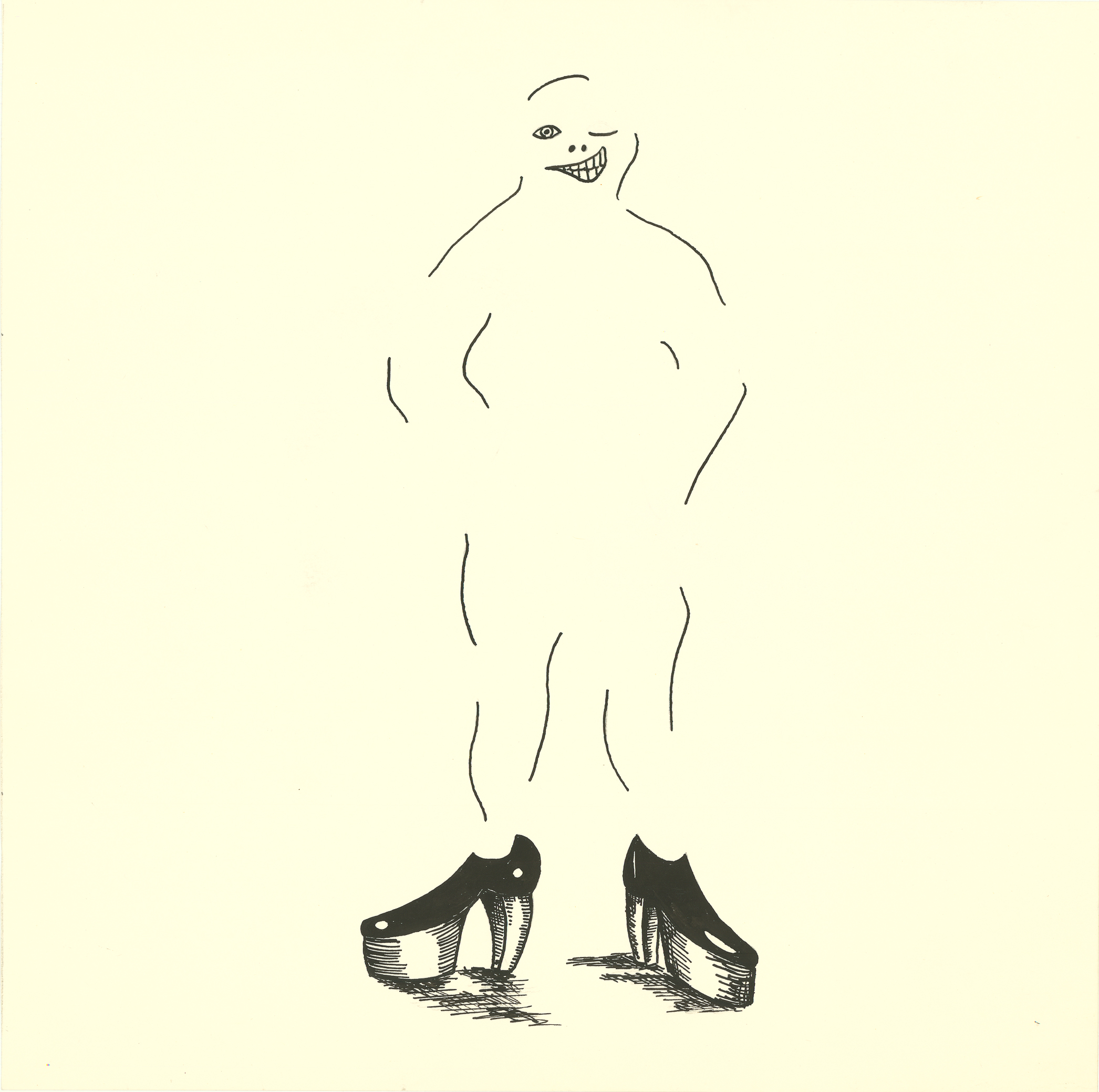 <i>Untitled</i><br>Ink on paper<br>12 X 12 Inches<br>Circa - 1981<br>