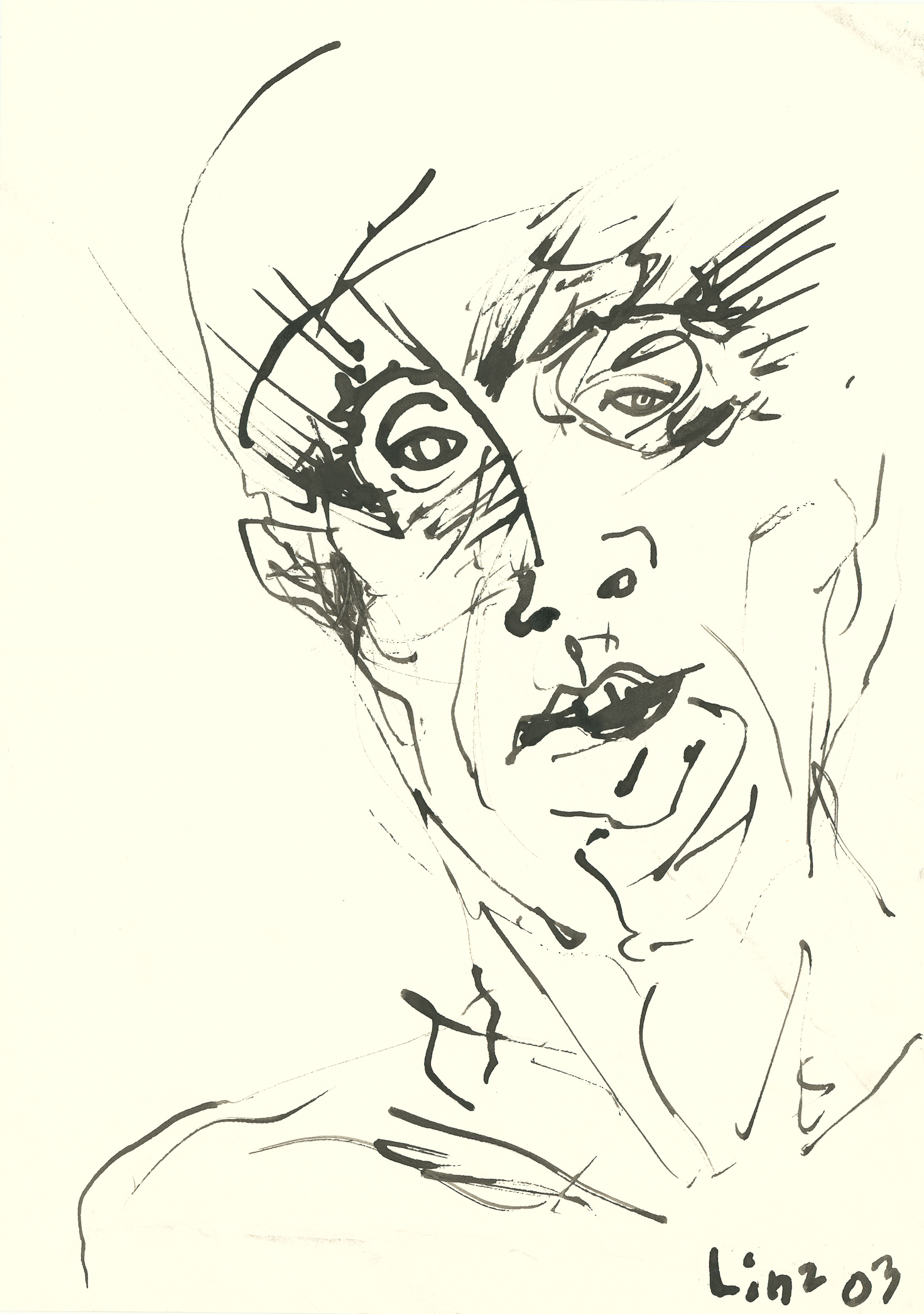 <i>Untitled</i><br>Ink on paper<br>12 X 9 Inches<br>Dated - 2003<br>